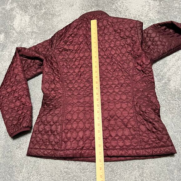 Lands End Coat Womens Small 6-8 Puffer Quilted Jacket Red Maroon Primaloft - Picture 5 of 7